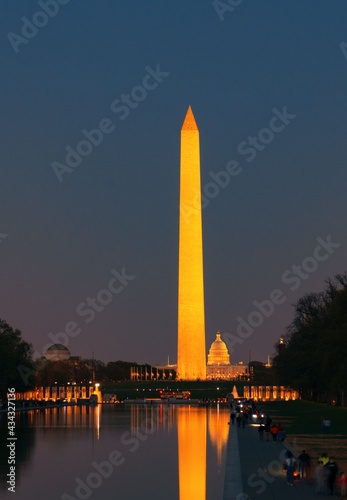 Washington monument night