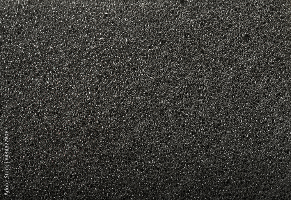 Black sponge texture background Black sponge texture background