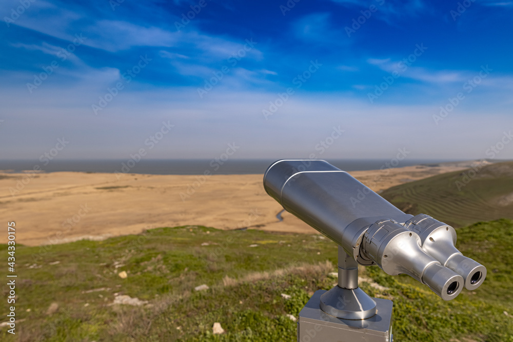 Touristic telescope for panorama observation