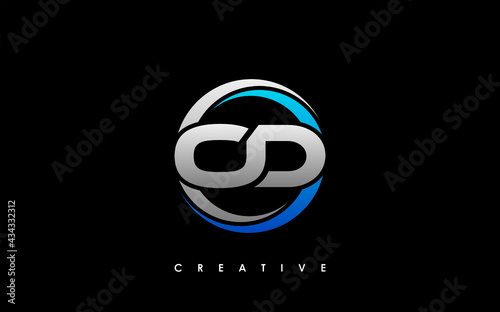 OD Letter Initial Logo Design Template Vector Illustration photo