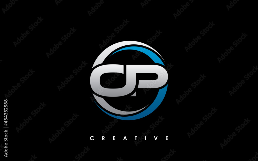 OP Letter Initial Logo Design Template Vector Illustration OP Letter Initial Logo Design Template Vector Illustration