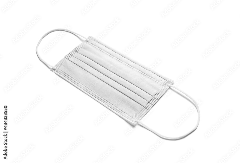disposable surgical mask isolated on white background disposable surgical mask isolated on white background