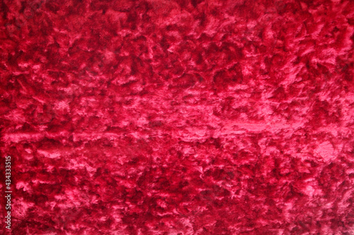 crushed red velvet fabric background texture