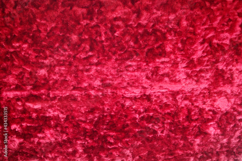 crushed red  velvet fabric background texture