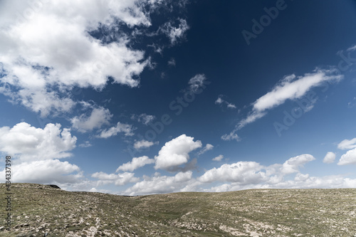 clouds over the mountains