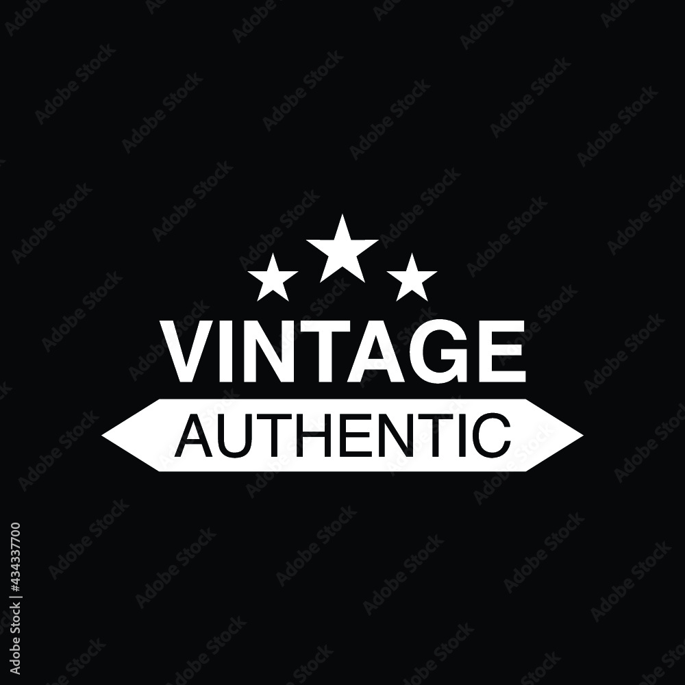 Retro Vintage Insignia, Logotype, Label or Badge Vector design element, business sign template