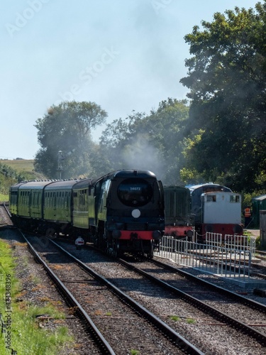 old steam train on the Swanage Railway