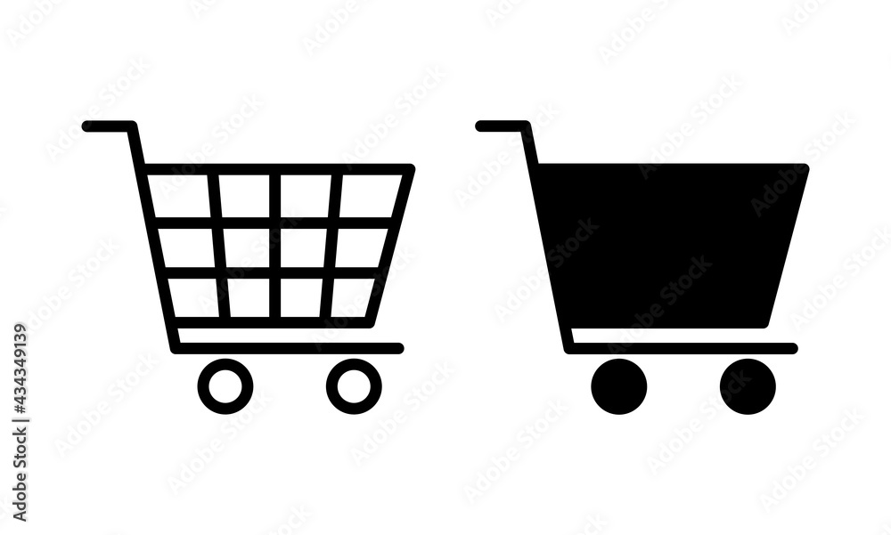 Shopping Cart symbol for your web site, Trolley icon vector Shopping Cart symbol for your web site, Trolley icon vector