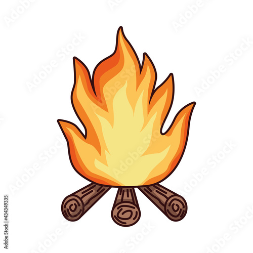 campfire flame icon