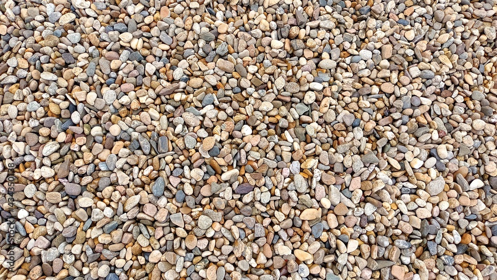 Gravel texture. Pebble stone background. Top view Gravel texture. Pebble stone background. Top view