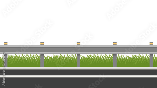 Road vector. free space for text. wallpaper. copy space. grass vector