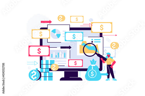 Finance accounting and calculation of financial income
