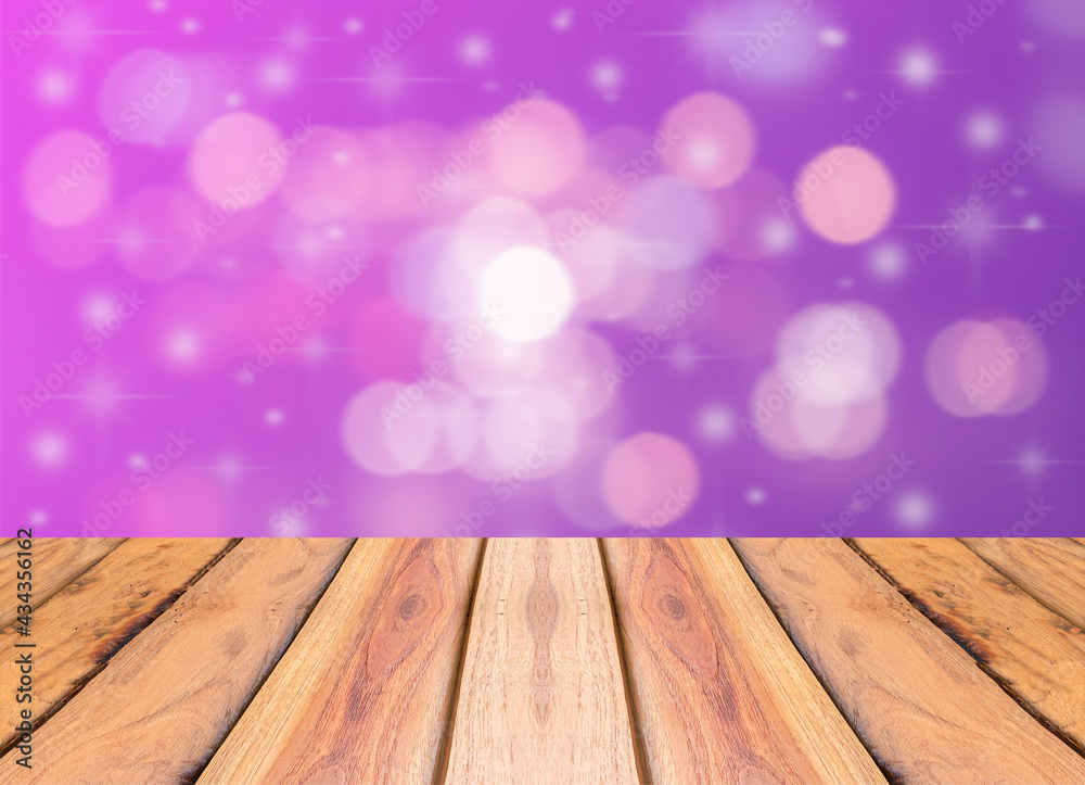 Natural wood planks and abstract background blur beautiful bokeh Natural wood planks and abstract background blur beautiful bokeh