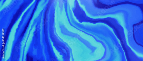 Blue marble abstract background. Indigo ocean blue marbling with naturalstyle swirls of marble. Water aqua texture.