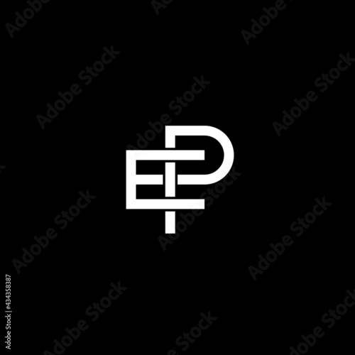 Letter EP logo or icon design