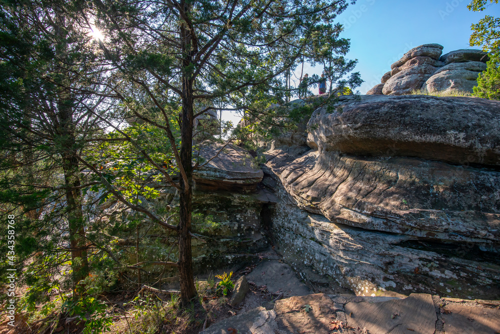 Fototapeta premium weathered stone mountain ridge