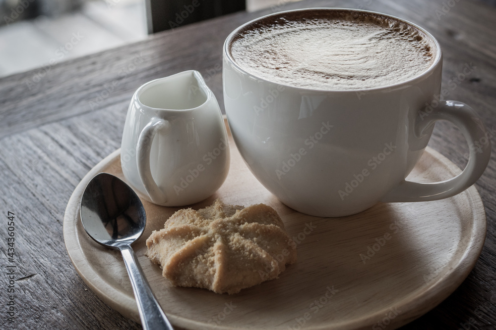 Hot coffee.