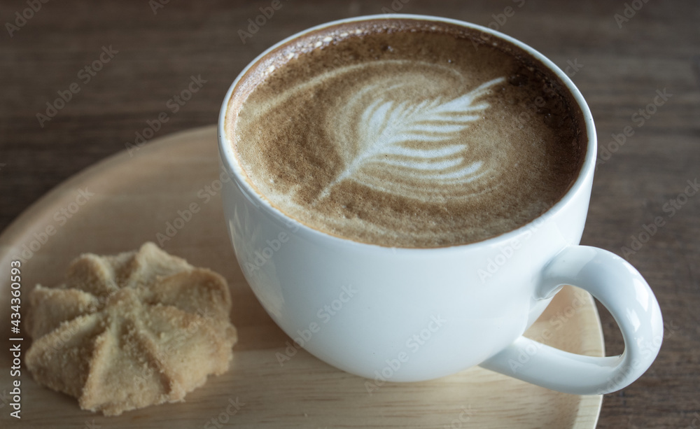 Hot coffee.