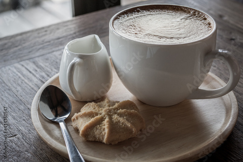 Hot coffee.