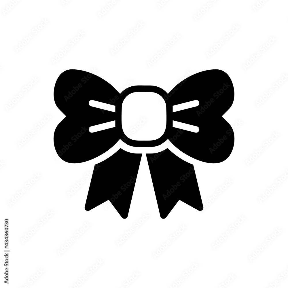 Christmas Xmas Ribbon Vector icon in Glyph Style. A Ribbon is an essential decoration for Christmas gift boxes or clothing accessories. Vector illustration icon that can be used for app, website, logo Christmas Xmas Ribbon Vector icon in Glyph Style. A Ribbon is an essential decoration for Christmas gift boxes or clothing accessories. Vector illustration icon that can be used for app, website, logo