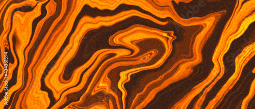 Abstract lava liquid backround vector design. Orange marble backdrop.