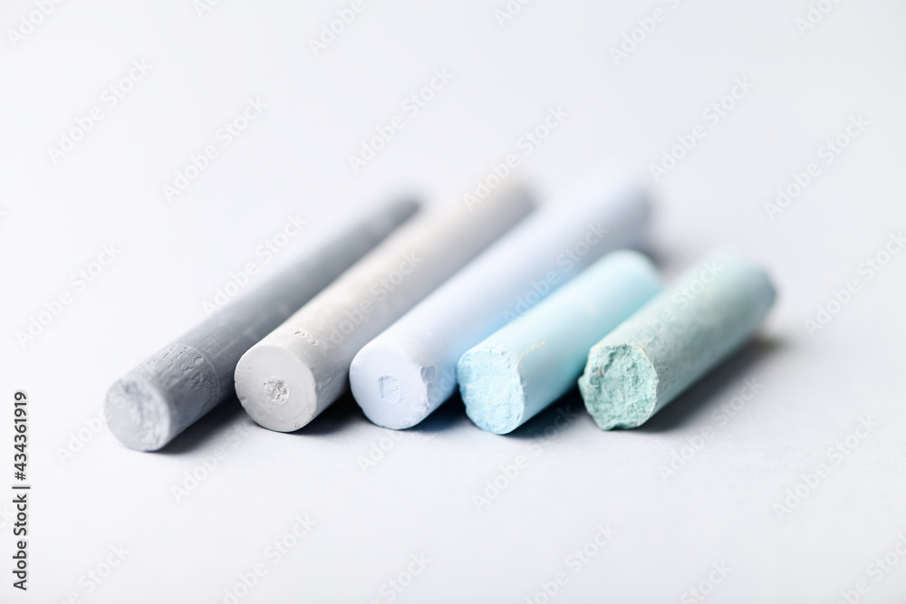 Soft pastels on bright background. Close up. Soft pastels on bright background. Close up.