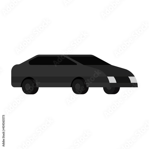 Isolated 3d black car icon Vector illustration © DAVIDS