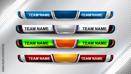 Scoreboard Broadcast Graphic and Lower Thirds Template