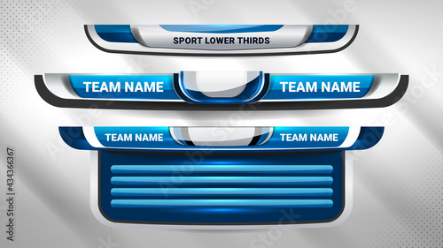 Scoreboard Broadcast Graphic and Lower Thirds