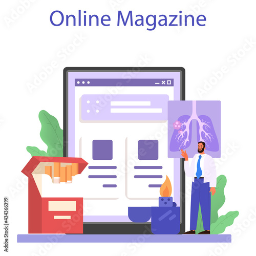 Addiction online service or platform. Medical treatment for addicted people