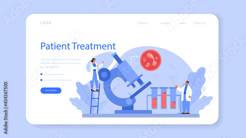 Gynecologist web banner or landing page. Women health. Human anatomy,