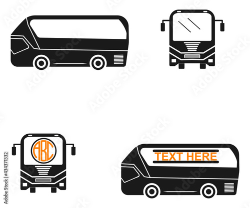 Air port Bus vector, air port Bus sign symbol icon vector , air port Bus silhouette.
