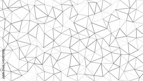 Vector Abstract Polygonal Geometric Triangle Background. Black and white geometric pattern. Abstract decorative backdrop can be used for wallpaper, pattern fills, web page background. Triangle surface