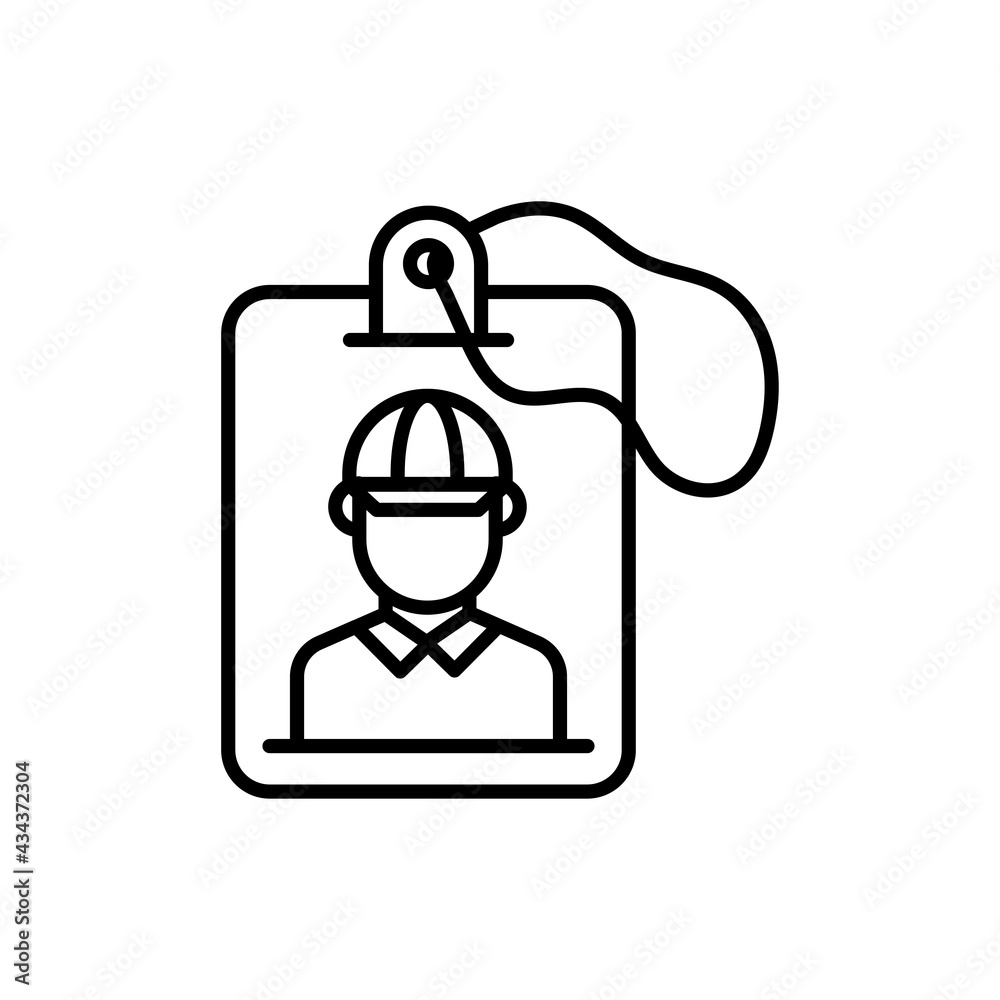 Identity vector outline icon style illustration. EPS 10 File Identity vector outline icon style illustration. EPS 10 File