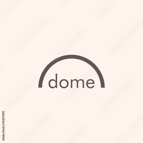 Dome. Logo template.