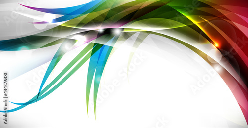 Abstract background with multicolored geometric shapes, dynamic vector illustration. Multifunctional design can be used as a festive background, postcard.