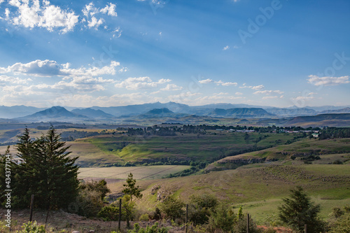 Drakensberg mountain range ...