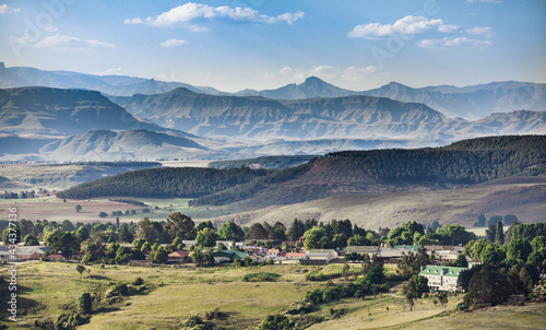 Drakensberg mountain range ...