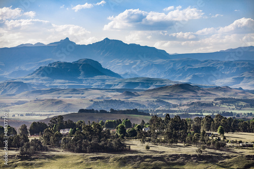 Drakensberg mountain range ...