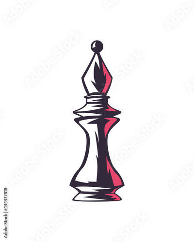 Slika na platnu bishop chess piece