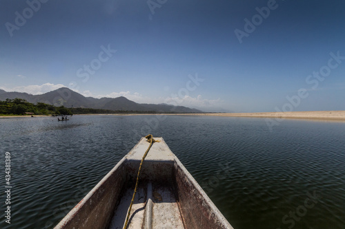 canoe on the river