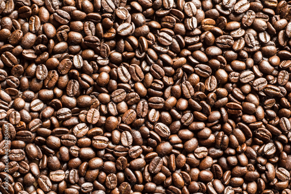 Roasted Coffee Beans background texture. Roasted Coffee Beans background texture.