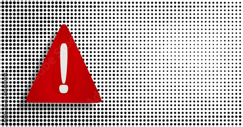 3d-illustration red warning...