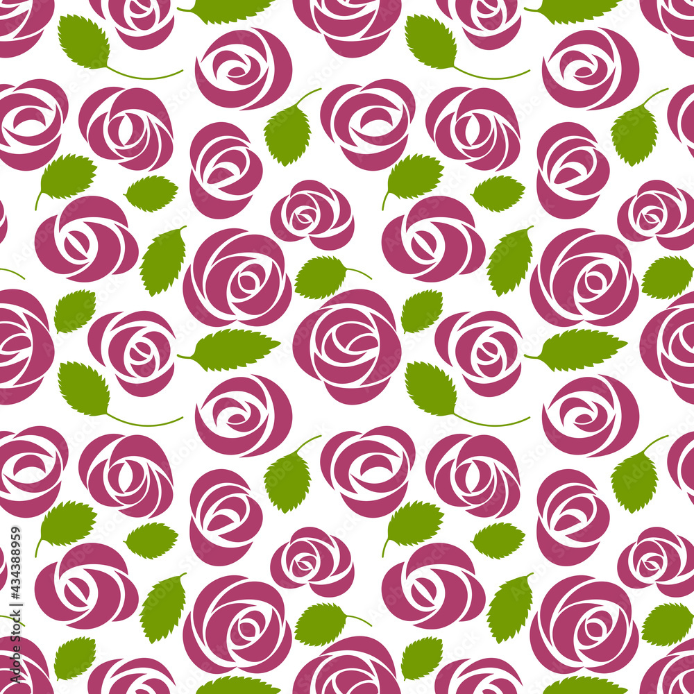 seamless pattern with roses, floral background seamless pattern with roses, floral background