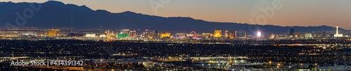 High angle view of the Vegas cityscape from Henderson View Pass © Kit Leong
