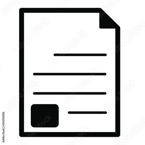 Documents icons. Documents symbol vector elements for infographic web. © CHELSEA91
