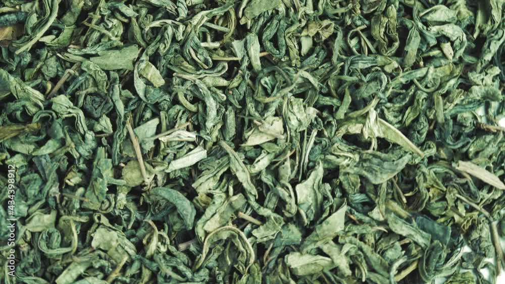 Dry green tea. close-up. rotation food. Uncooked and dried tea. twisted and coiled tea leaves background. Macro. Dry green tea. close-up. rotation food. Uncooked and dried tea. twisted and coiled tea leaves background. Macro.