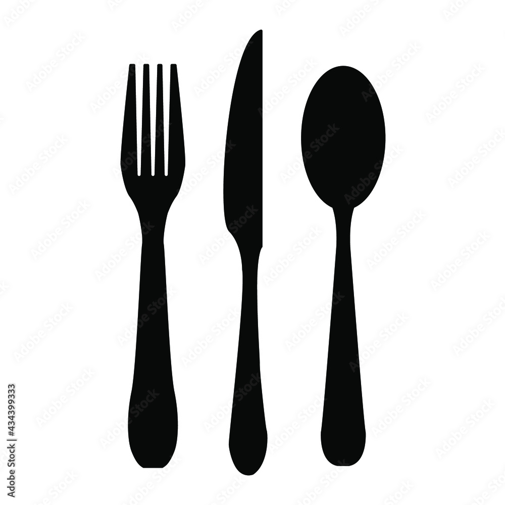 spoon and fork icons. spoon and fork symbol vector elements for infographic web. spoon and fork icons. spoon and fork symbol vector elements for infographic web.