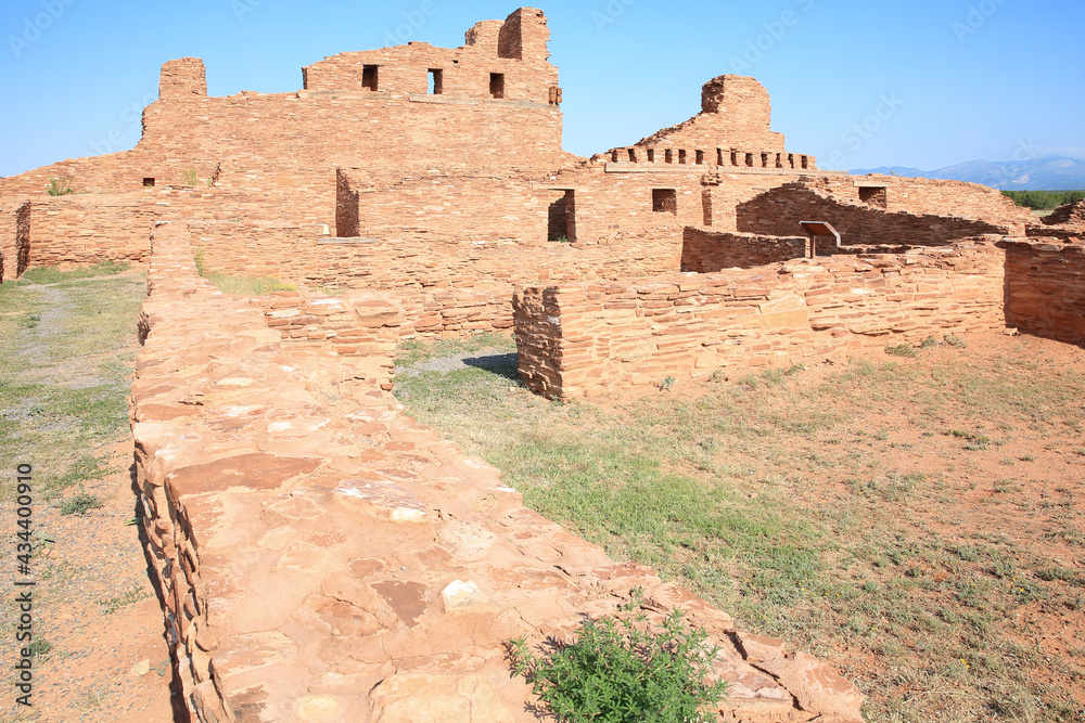 Abó ruins in Salinas Pueblo Missions  National Monument, New Mexico, USA