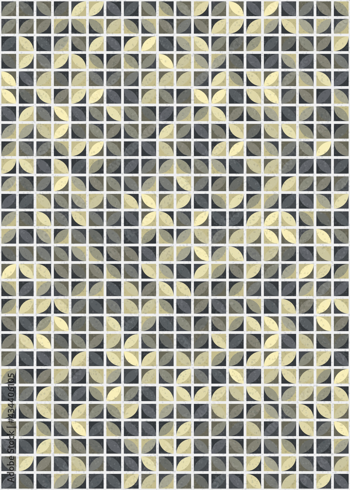 Fototapeta premium Abstract Geometric Pattern generative computational art illustration